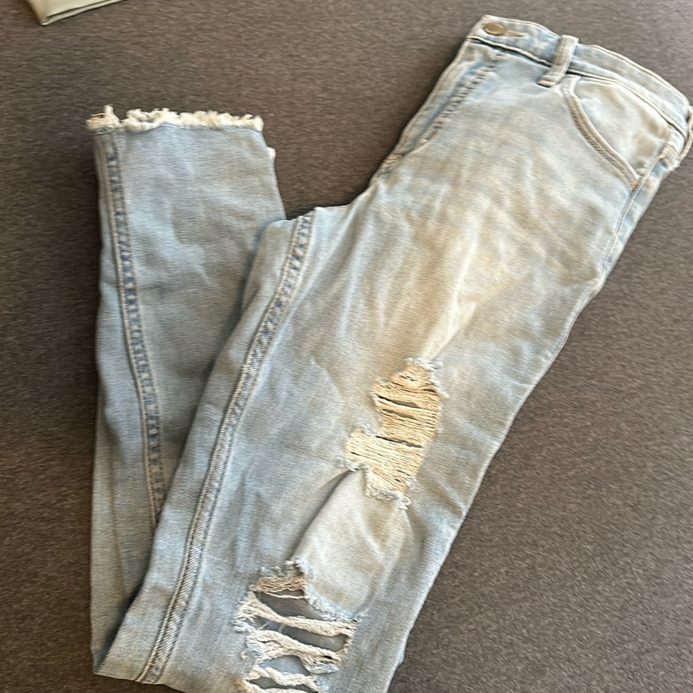 High rise super skinny jeans